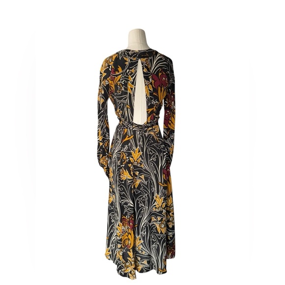ZARA PRINTED MIDI FLOWERED WRAP DRESS FW15 - Picture 3 of 8